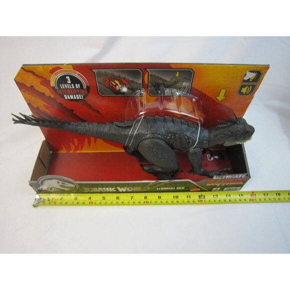 Jurassic World Ultimate Damage Scorpios Rex Dinosaur Toy Figure - New - Picture 10 of 11